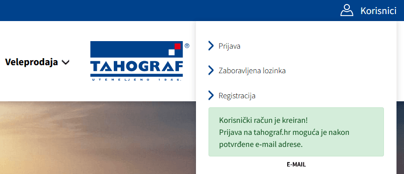 Upute za registraciju